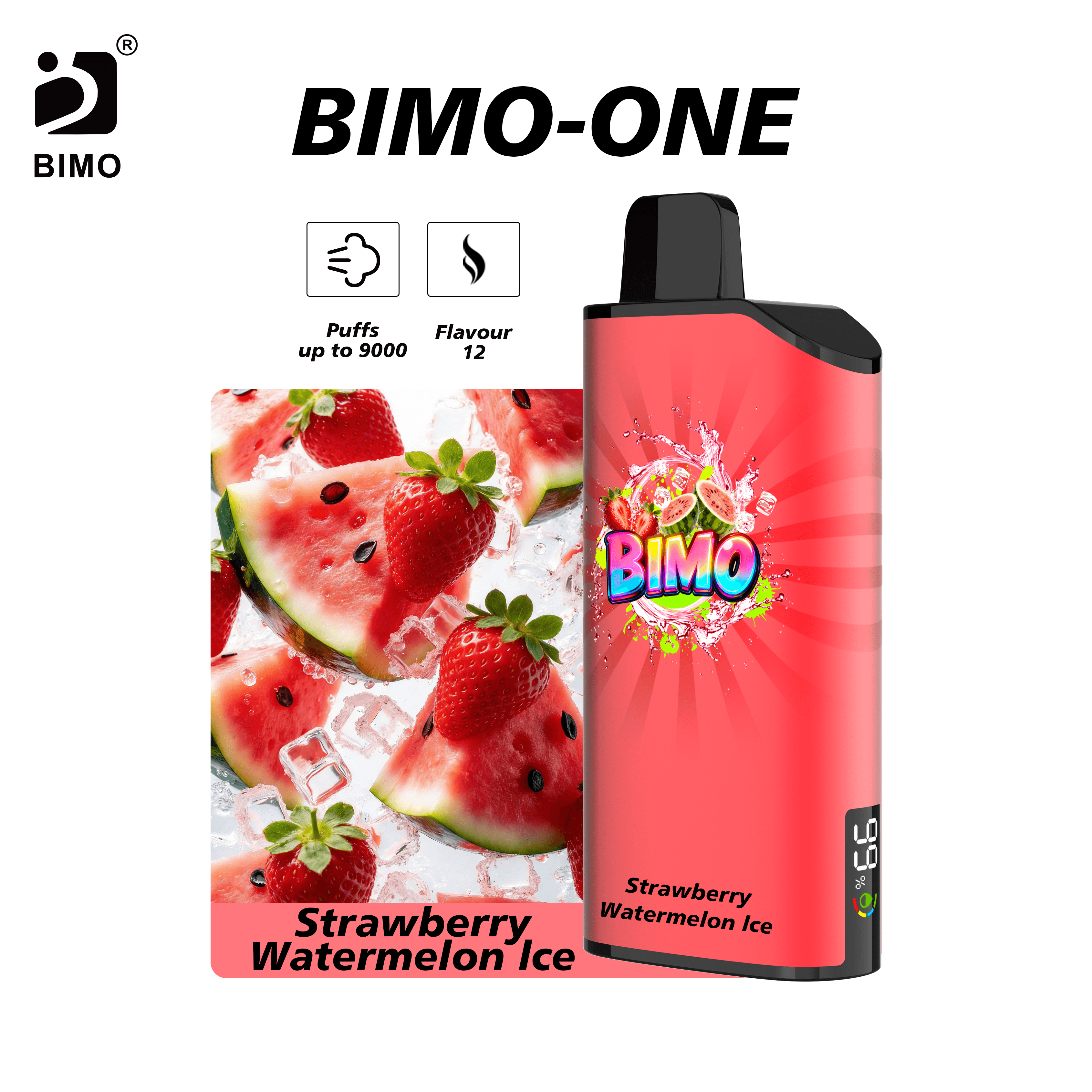 BIMO One 9000 Strawberry