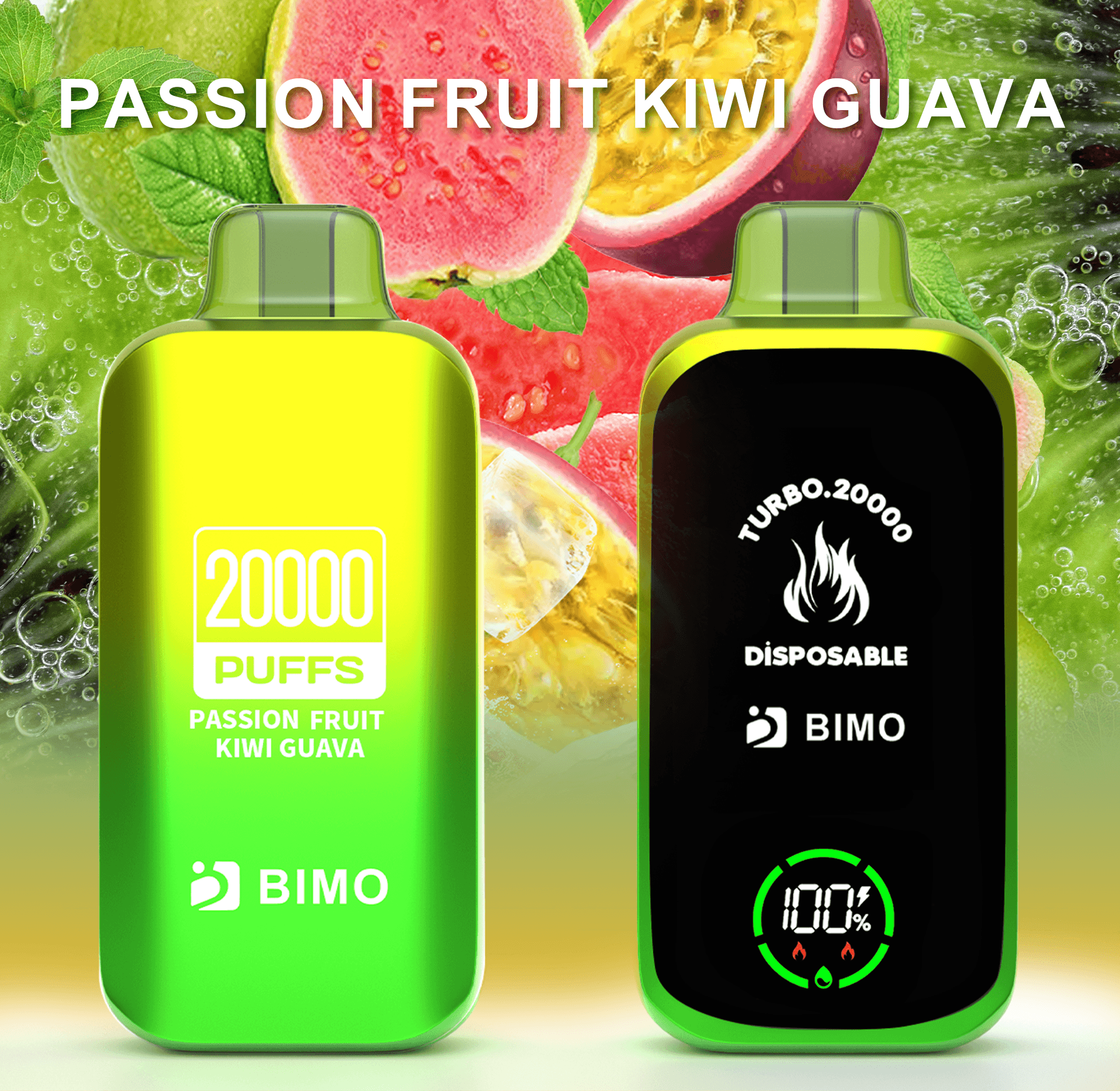 BIMO Turbo 20000 Passion Fruit Kiwi Guava