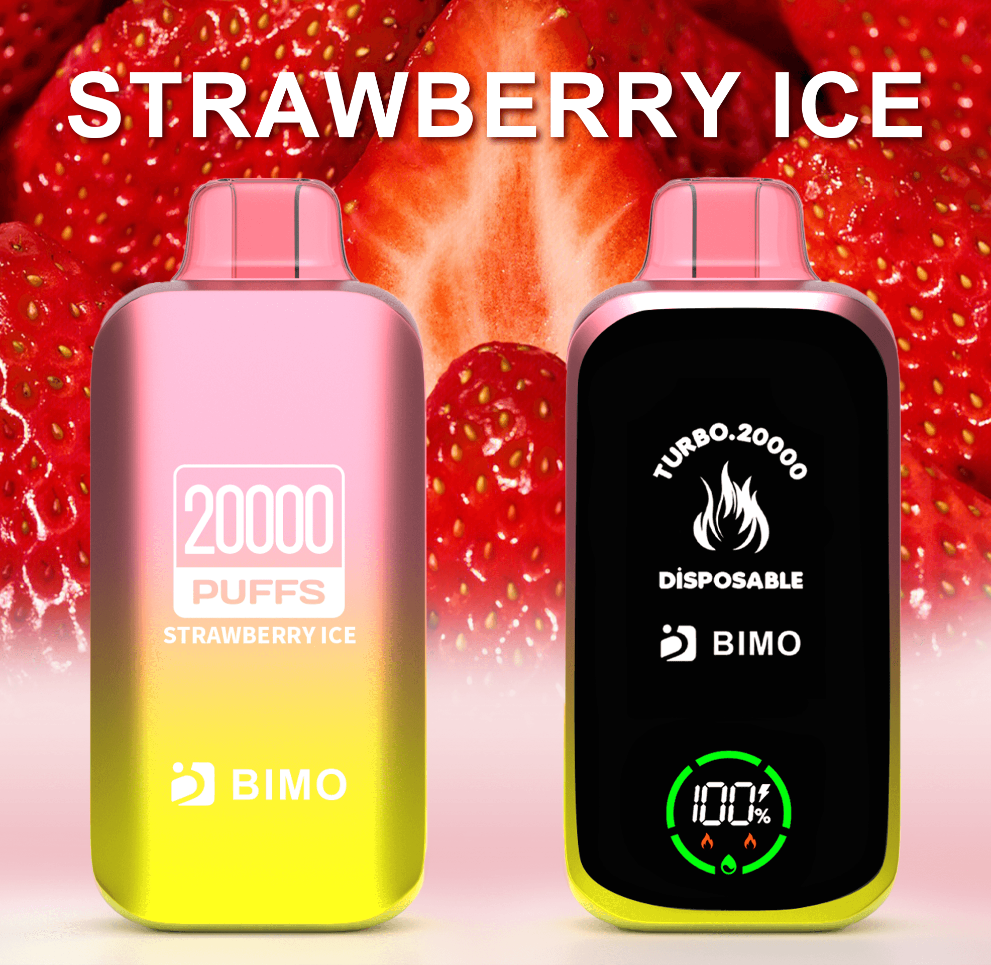 BIMO Turbo 20000 Strawberry Ice